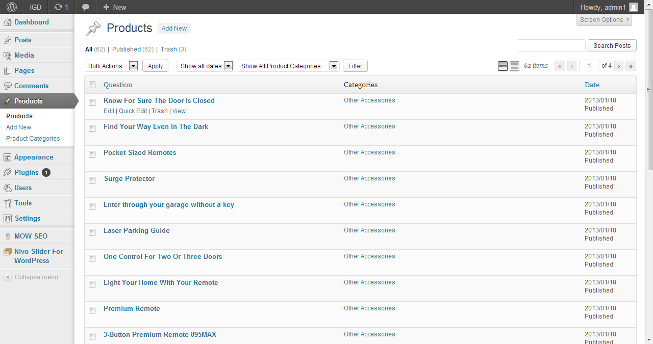 Back end example