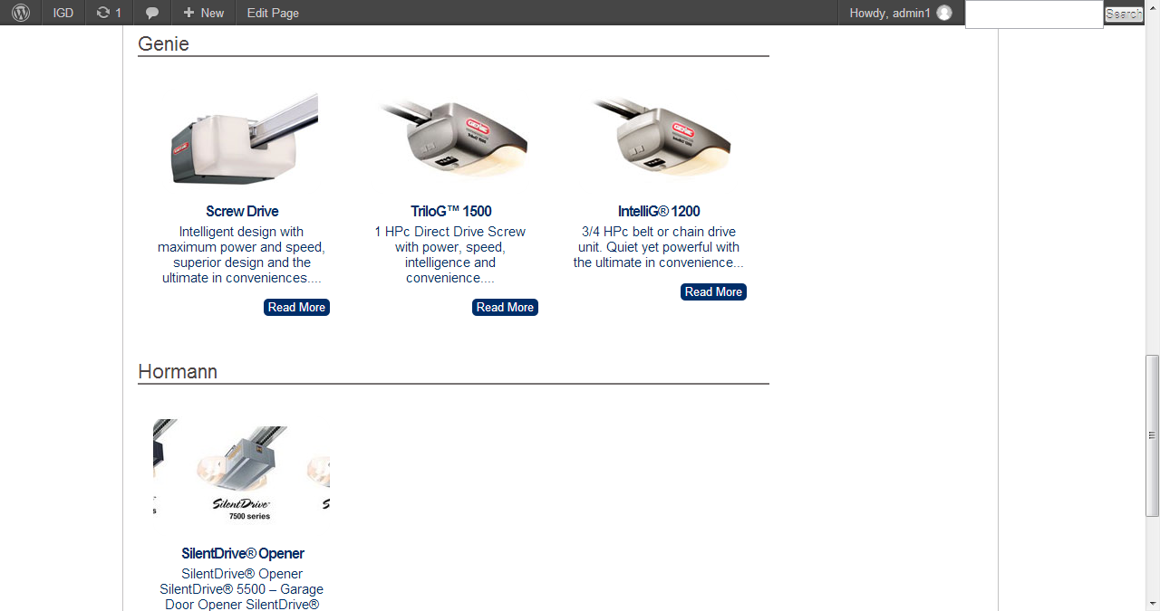 Back end example