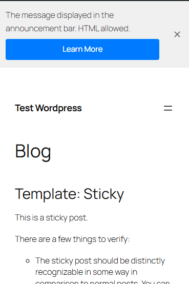 Mobile responsive view
