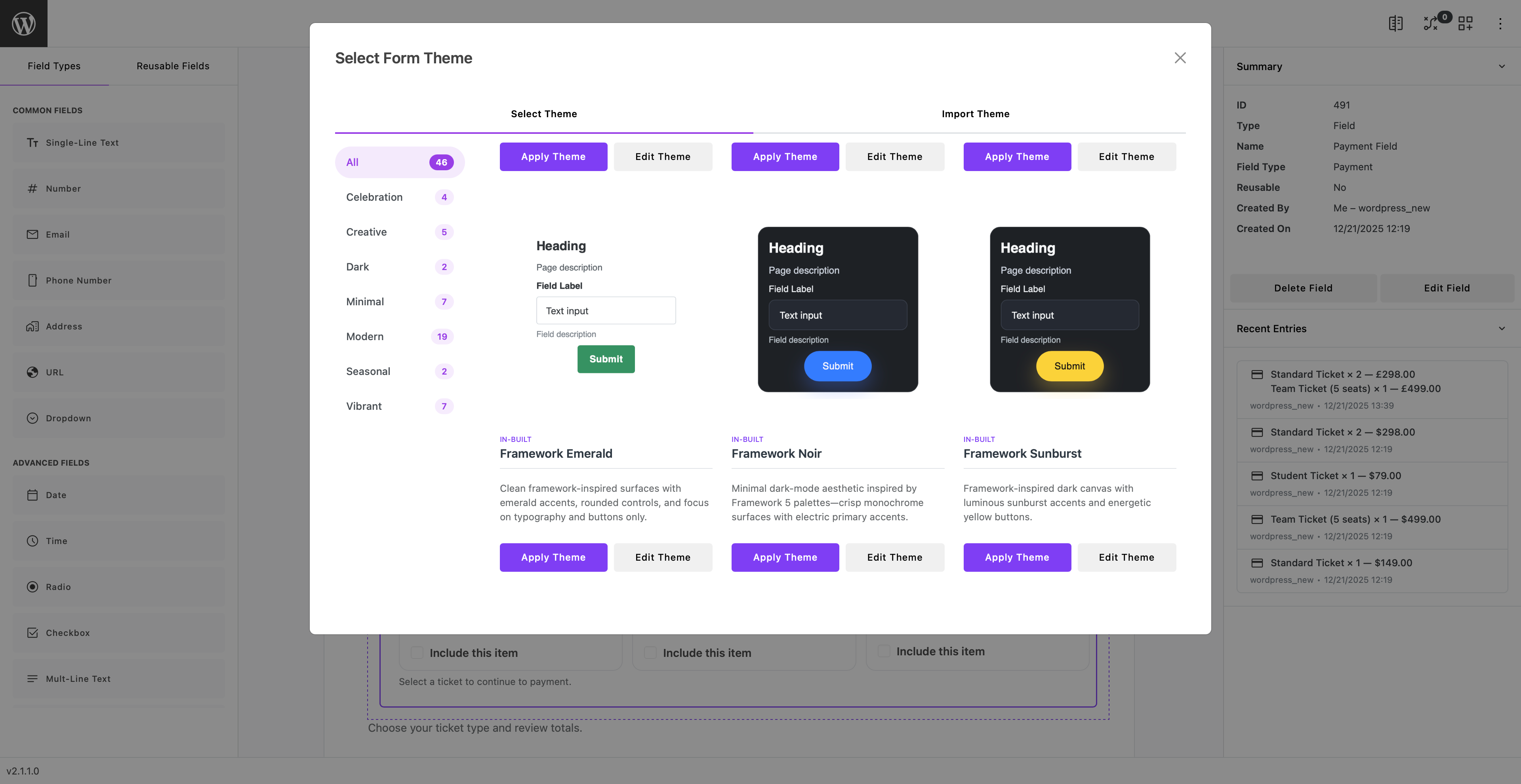 Reusable fields library for building consistent forms across projects