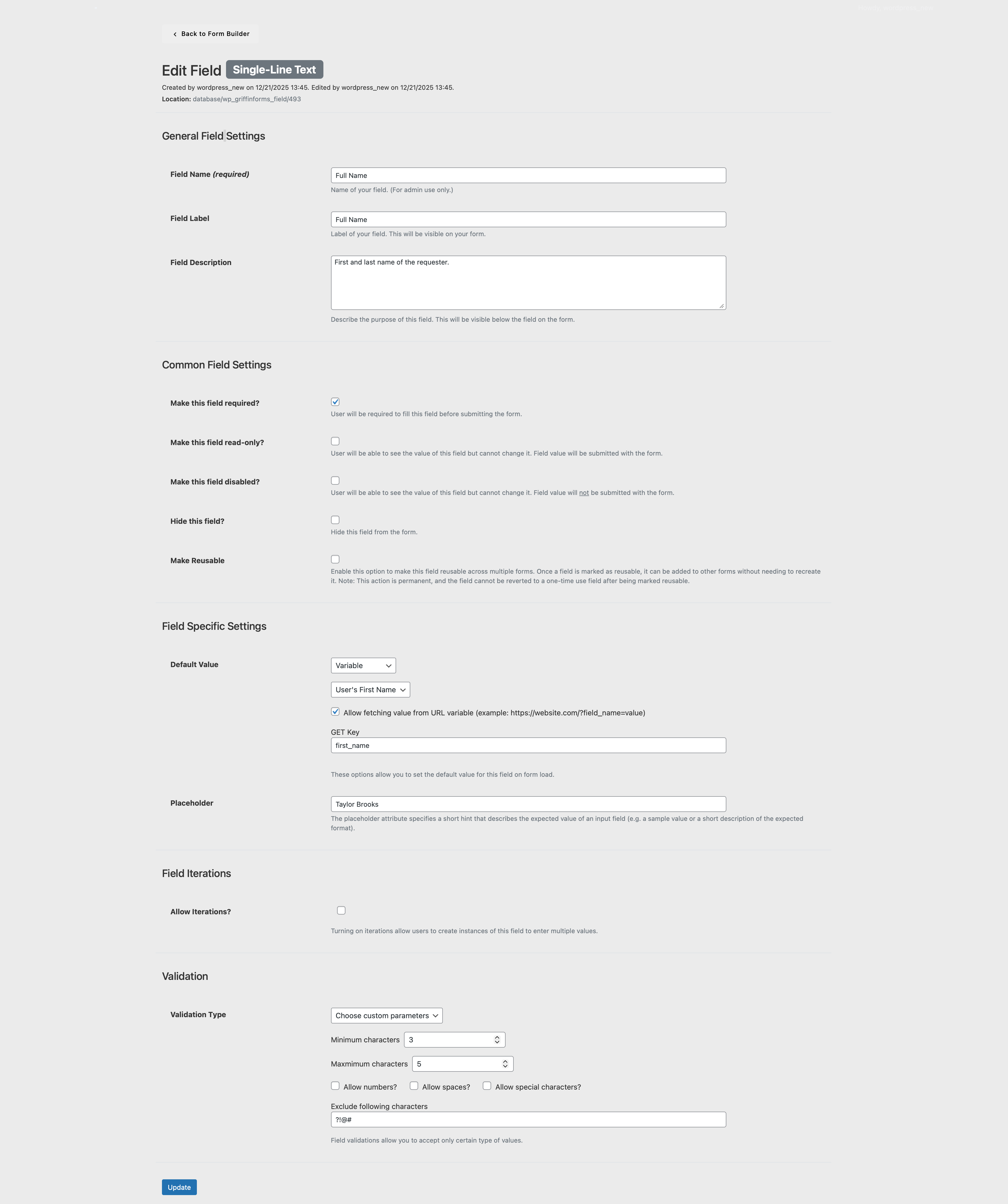 File upload field with queued files in a live form