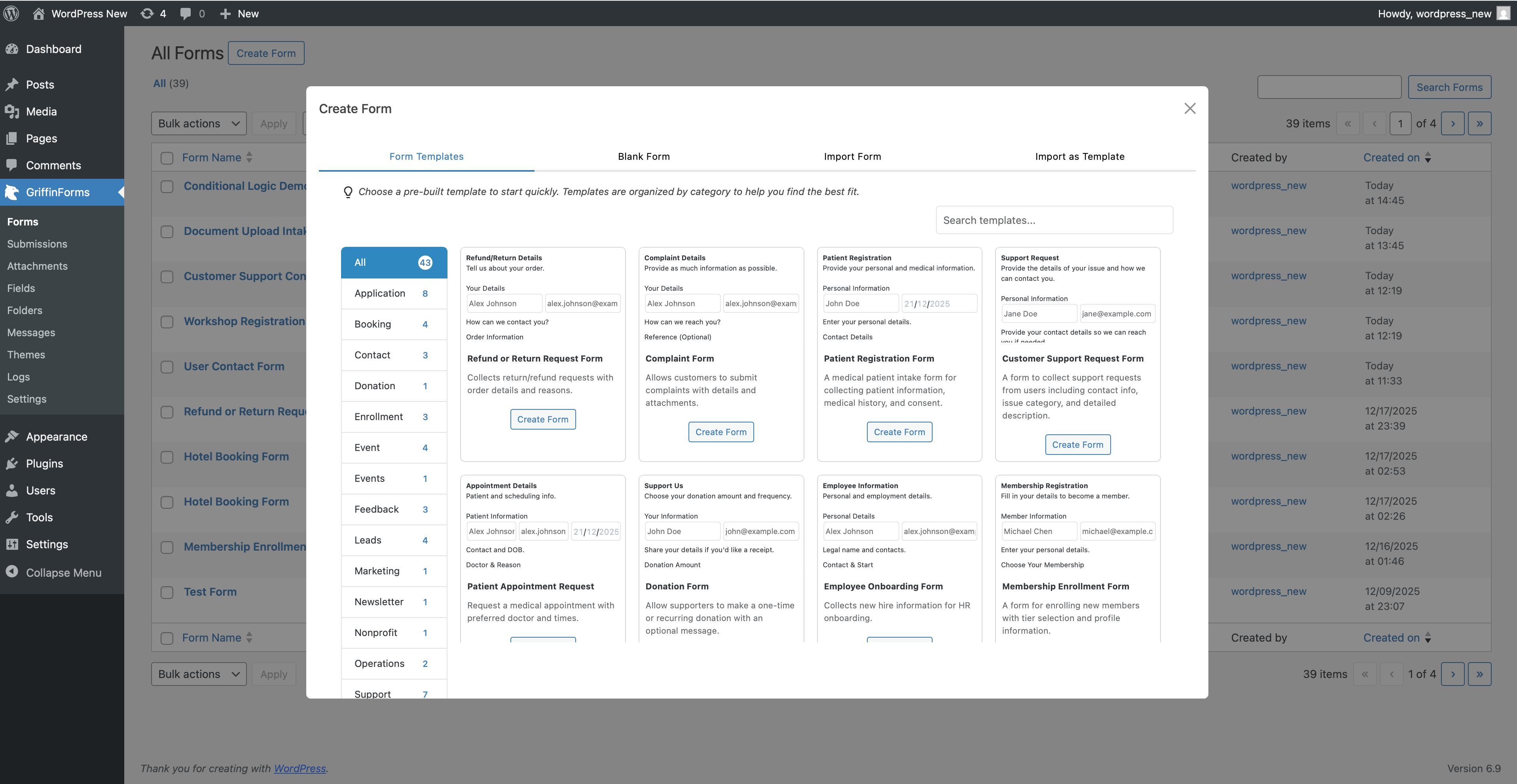 Conditional Logic modal in rules list view