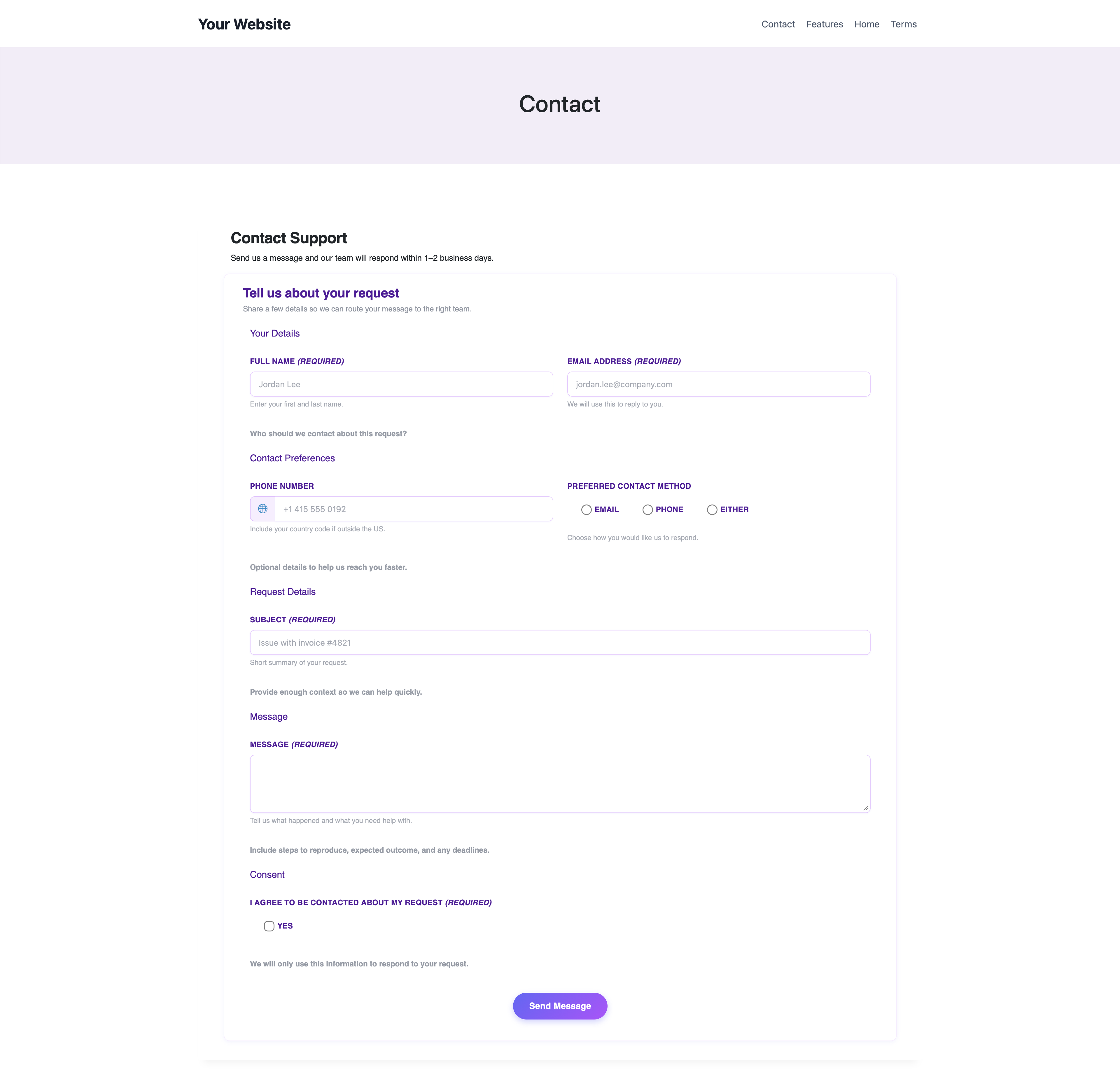 Conditional Logic modal in rule edit view