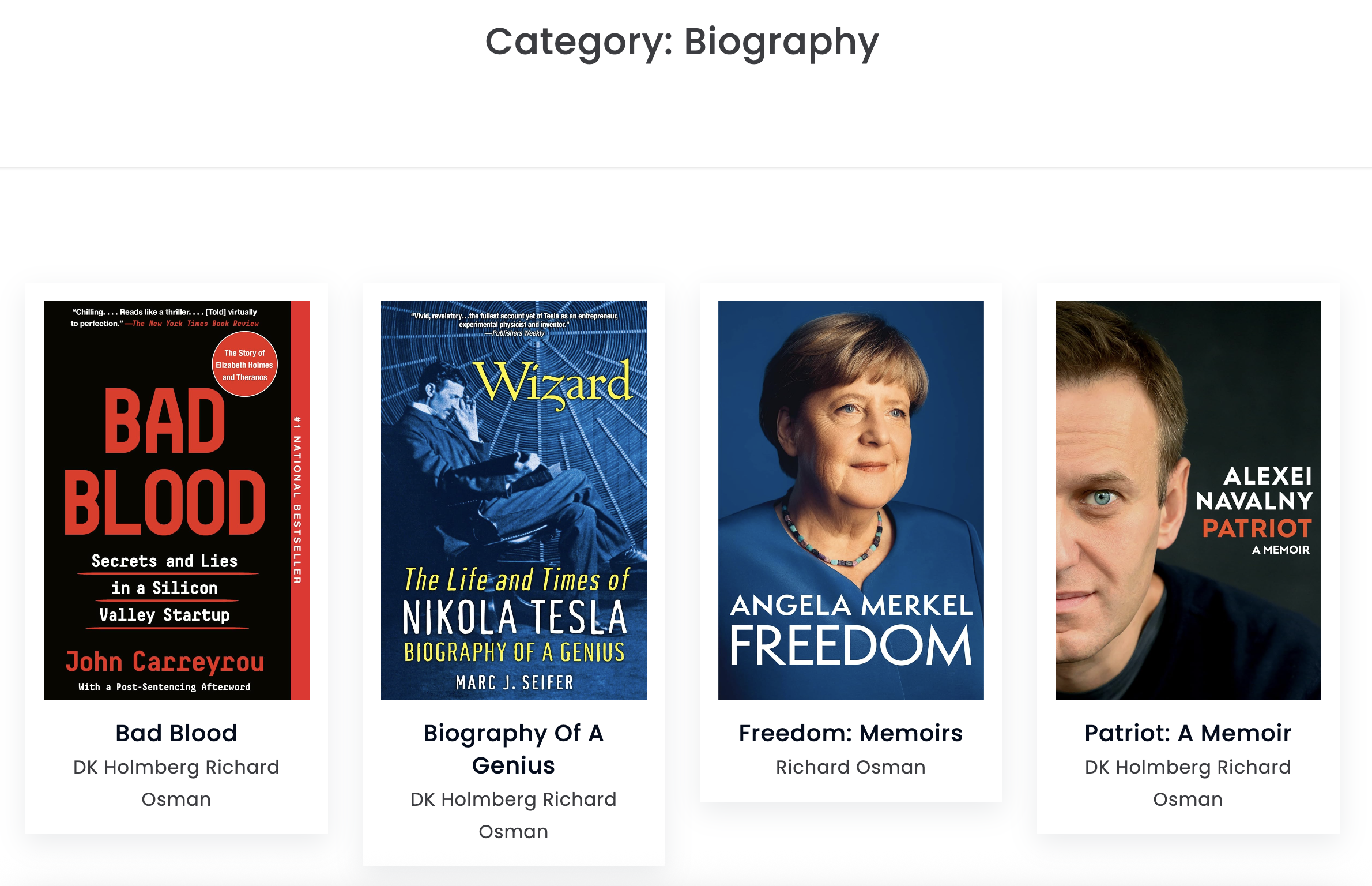 GS Books Showcase output by **Theme Seven – Slider** after adding shortcode [gs_book_showcase theme="gs_book_theme7"]