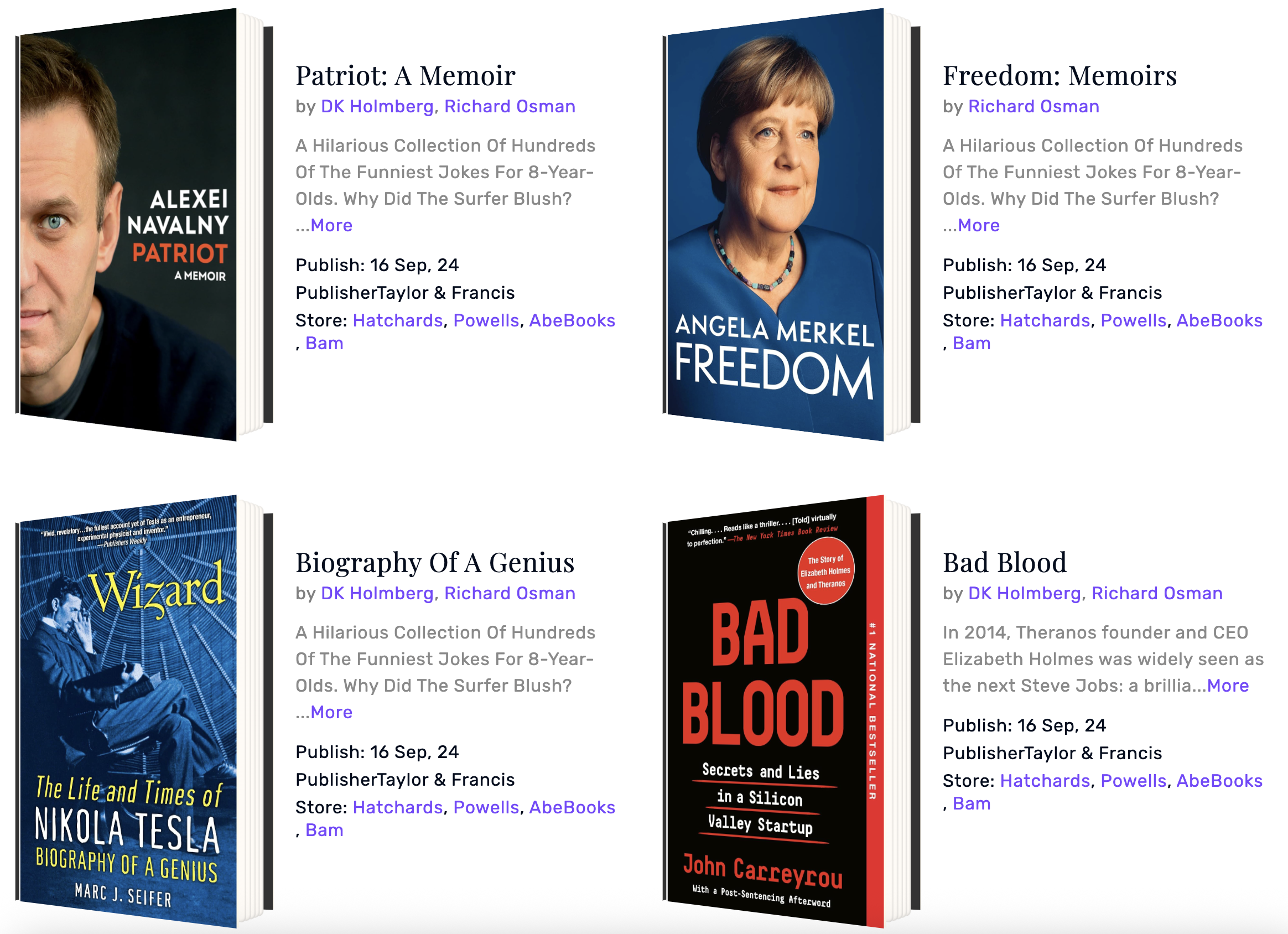 GS Books Showcase Single Template