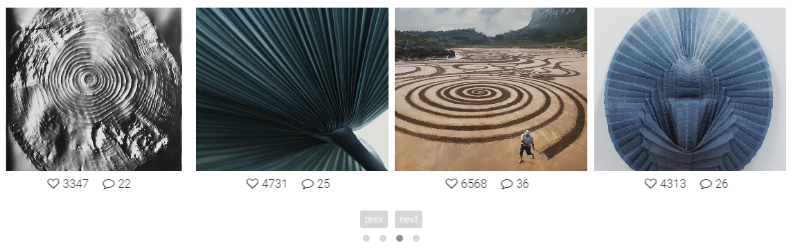 GS Instagram Portfolio output by <strong>Theme Seven – Masonry</strong> after adding shortcode.