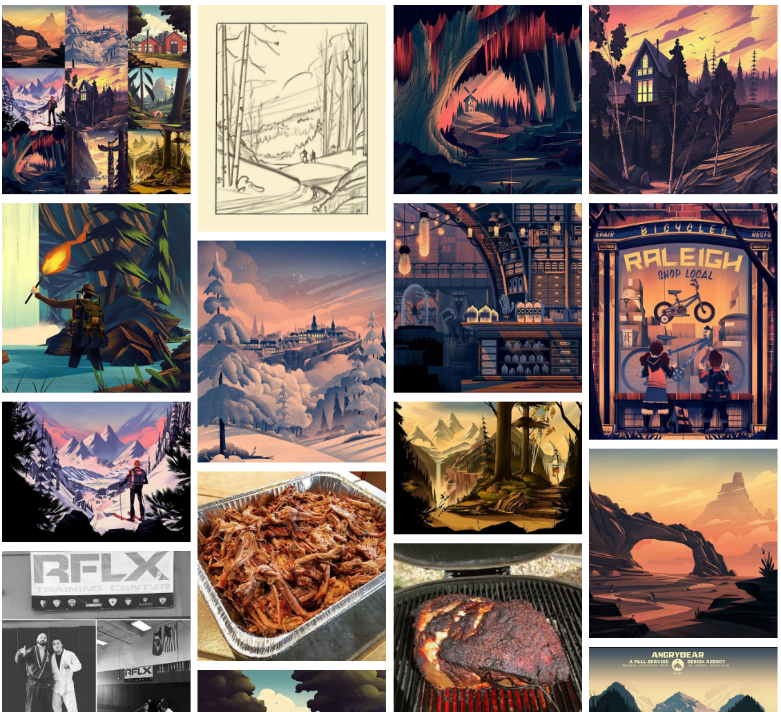 GS Instagram Portfolio output by <strong>Theme Nine – Justified</strong> after adding shortcode.