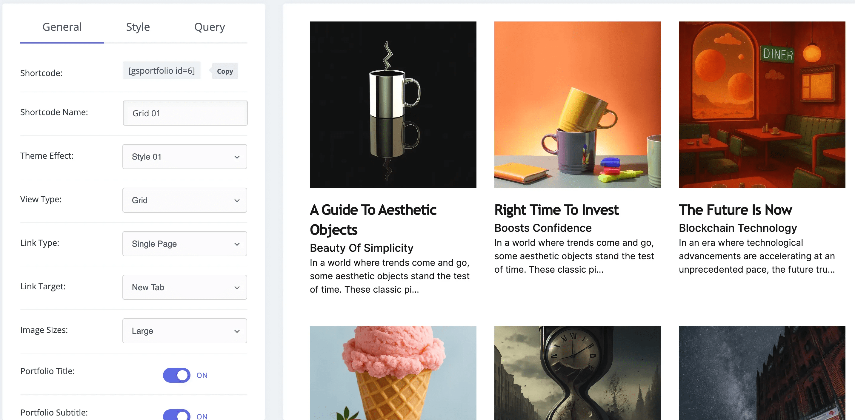 GS Portfolios > Add New Portfolio. Then add Portfolio Name, Portfolio Description, Portfolio external URL, Portfolio Categories.