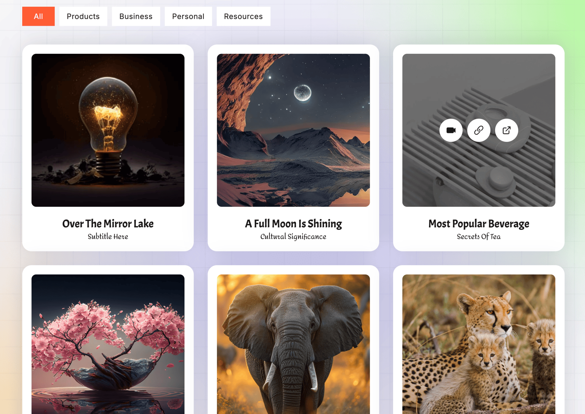 Drag & Drop Custom Order for GS Portfolio