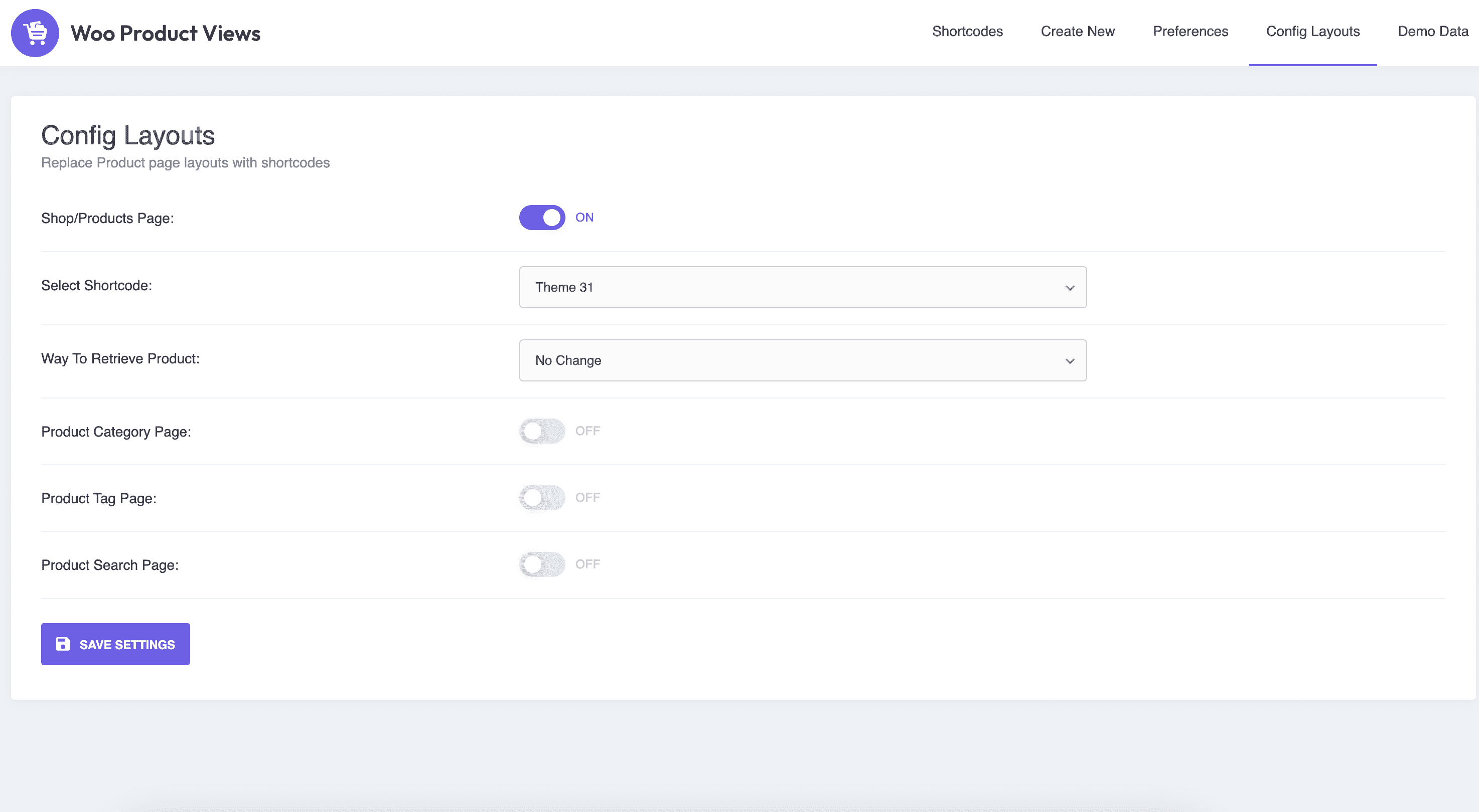 Products in Grid View.