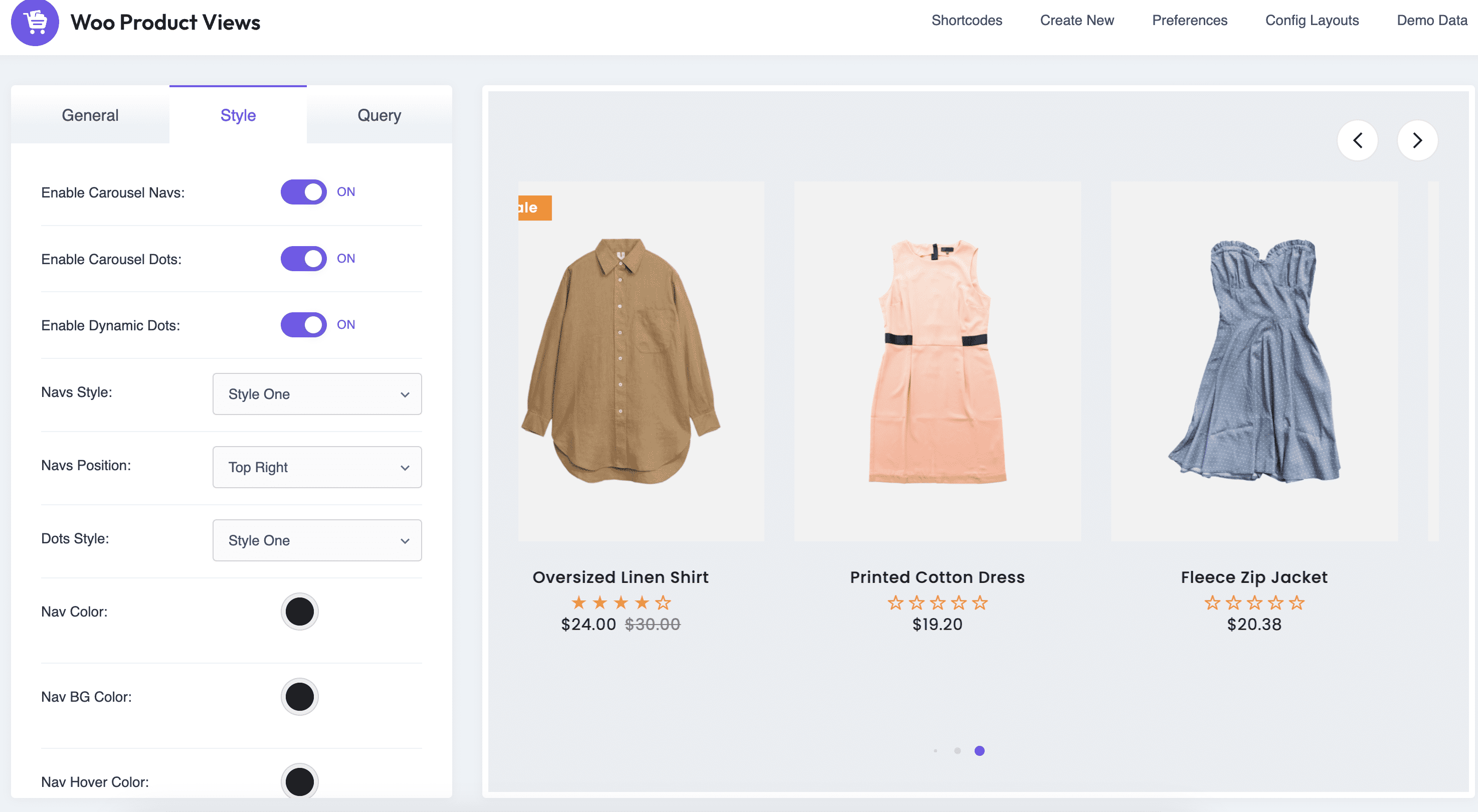 Config Layouts - Replace Product page layouts (Shop, Category, Tag & Product Search pages) with shortcodes.