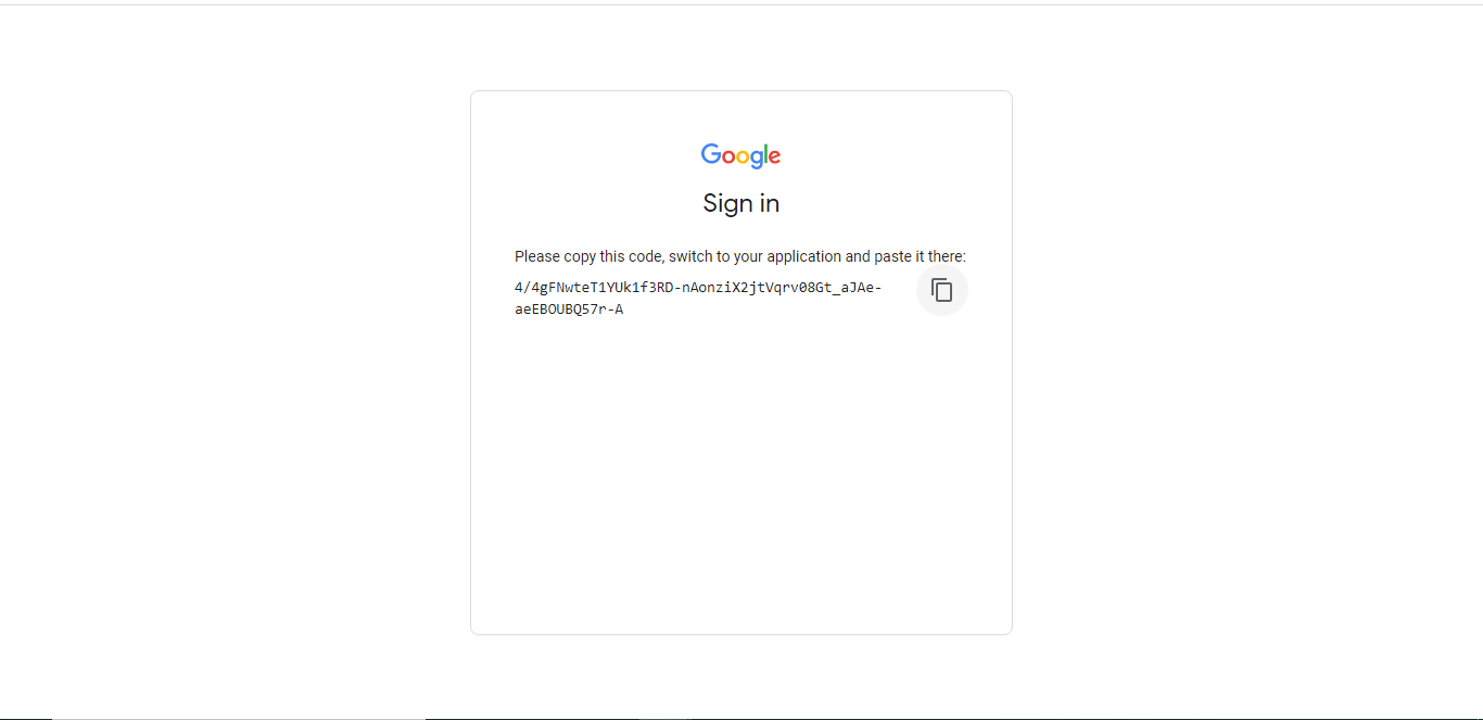 Copy Access code and paste in Integration tab.