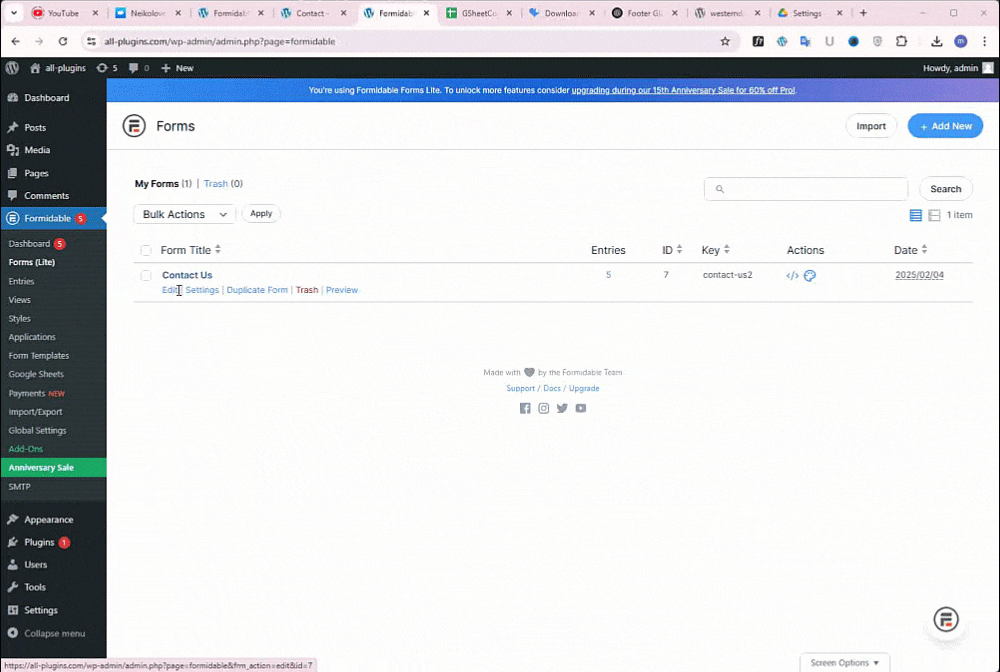 Enter Sheet Name and Tab Name.