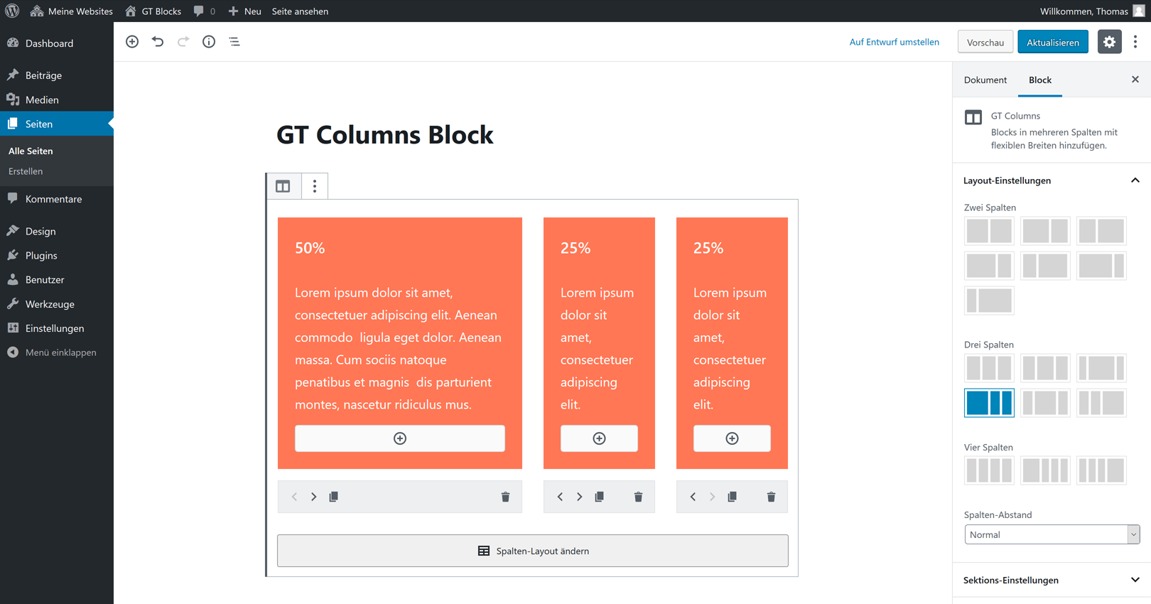 Columns Block