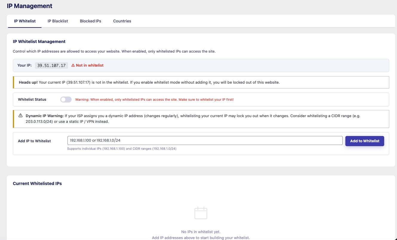 Scheduled Scanning Configuration