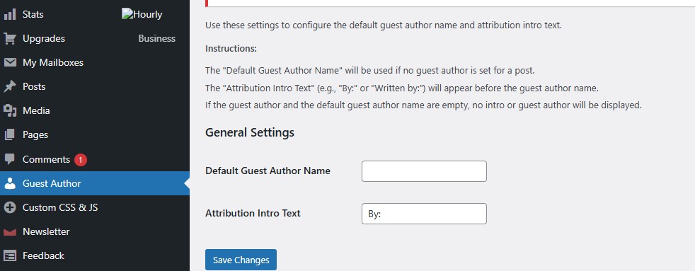 Admin setting to adjust placeholder default values
