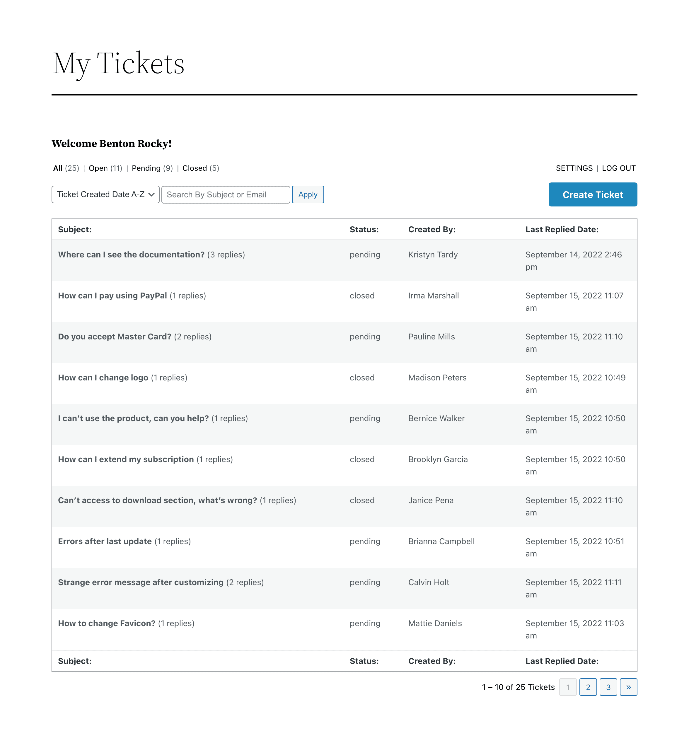 Admin - create/edit departments