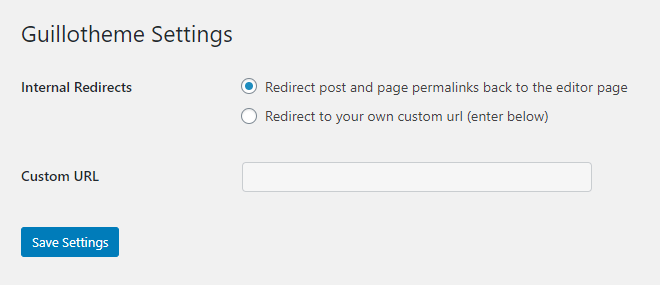 The default redirect configuration.