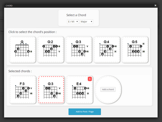 [ Chord ] options