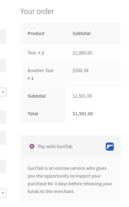 Checkout Module