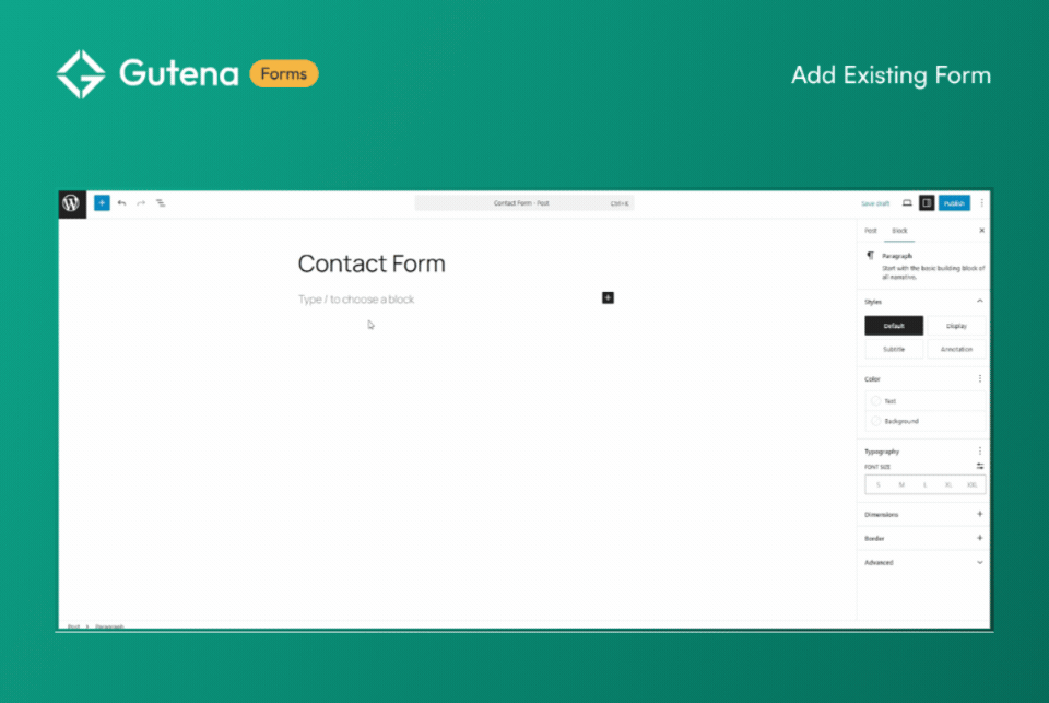 Pre-built contact form templates
