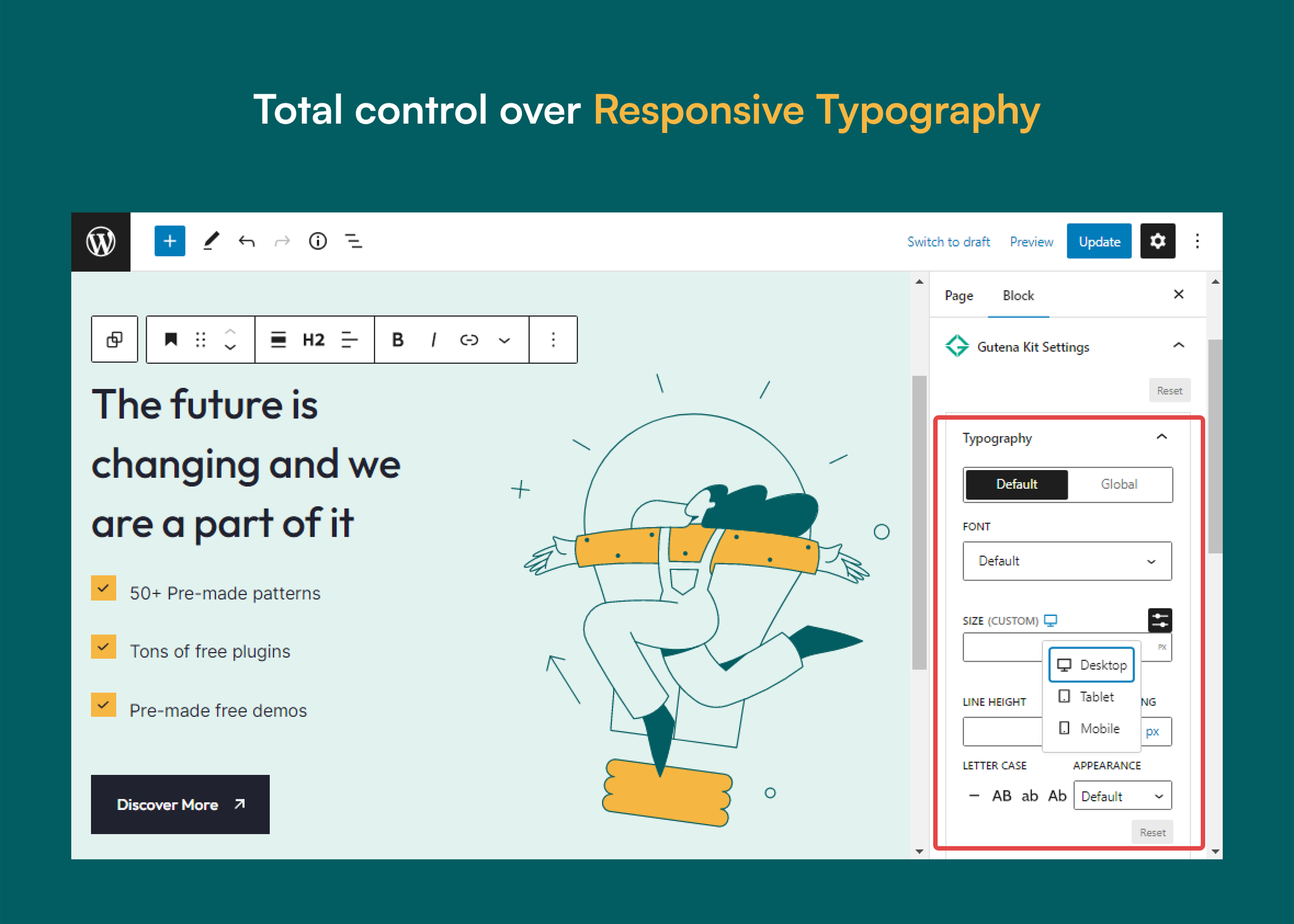 Set Global Typography for your website