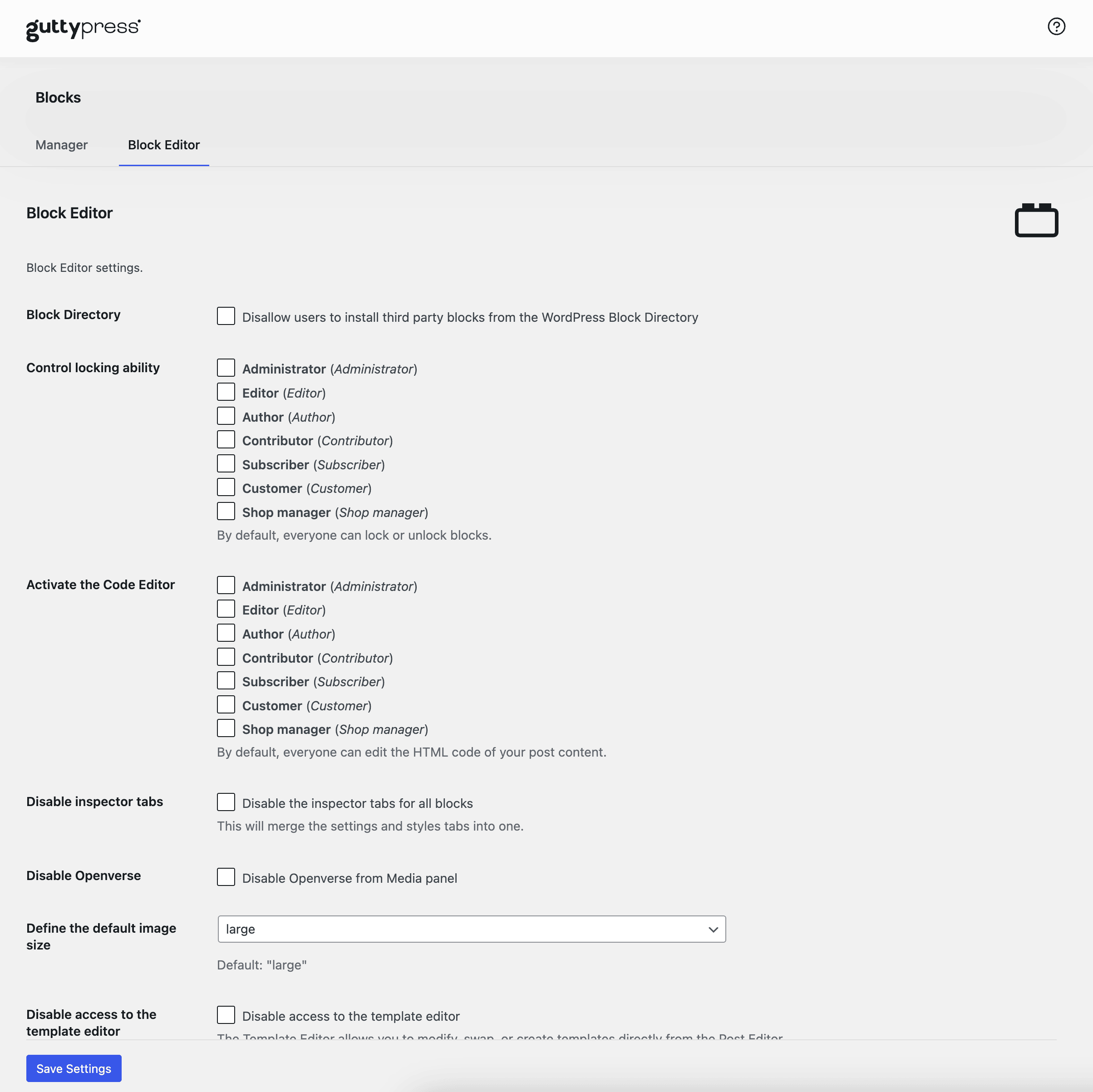 GuttyPress Custom login form