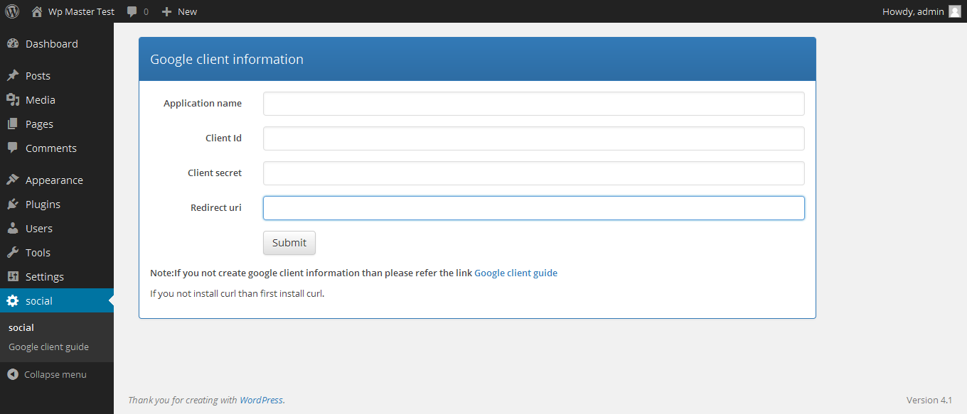 screenshot 1 is displaying gmail/google api configuration configuration screen.