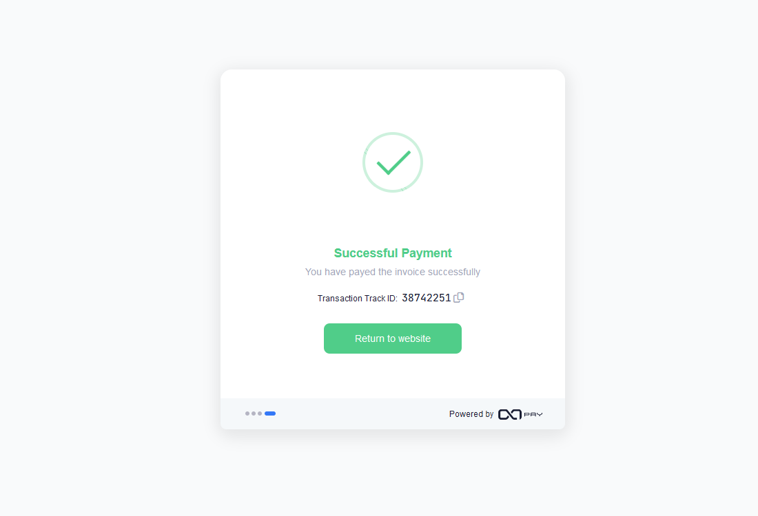 Steps to create an Merchant API Key in OxaPay dashboard.