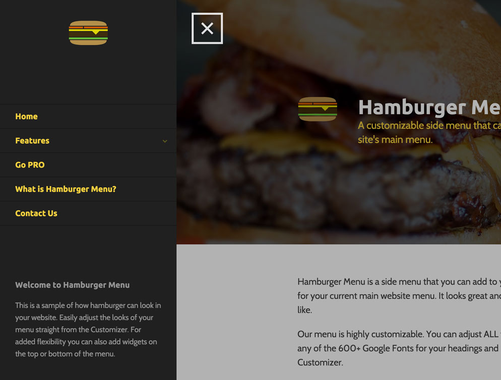 Your new hamburger menu...