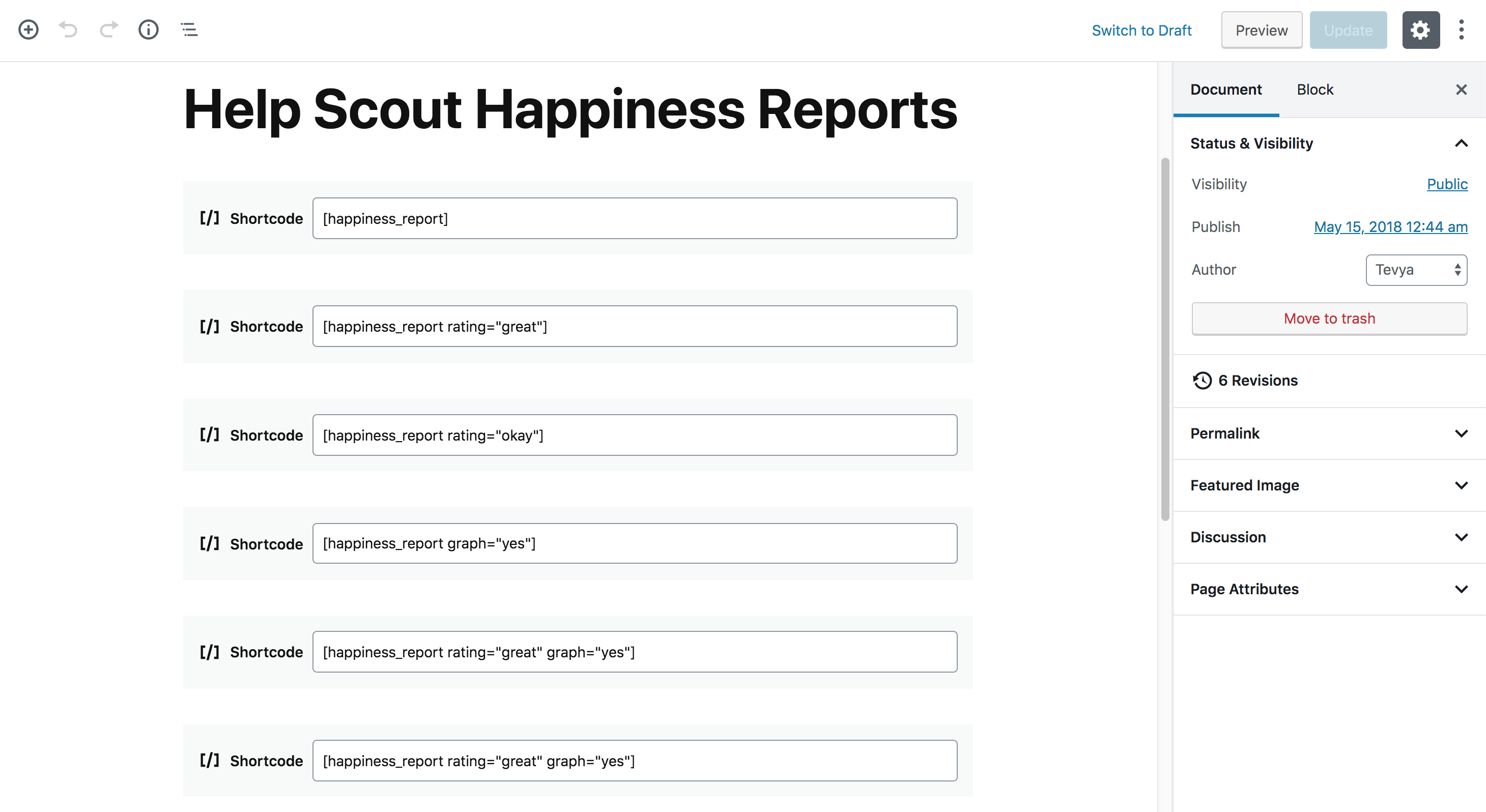 Add shortcodes to any page, post, or anywhere shortcodes work.