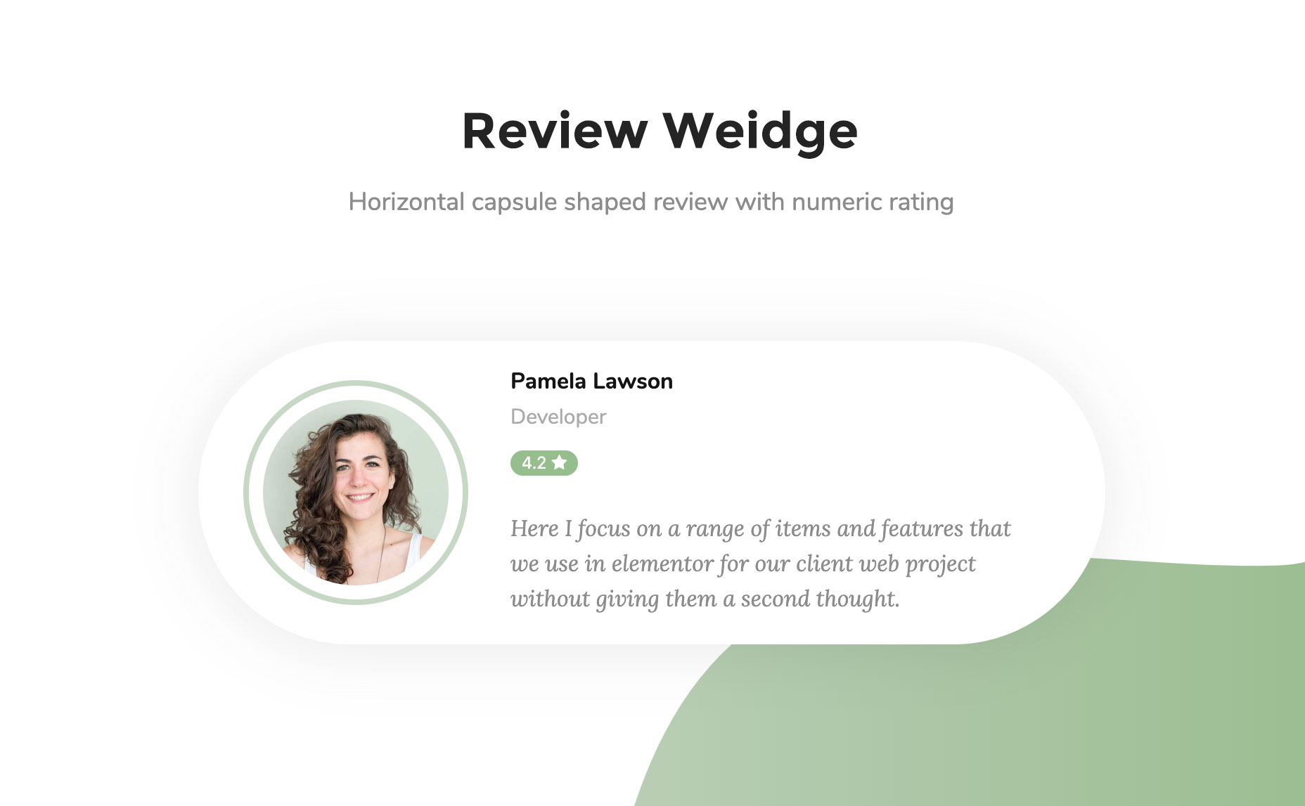 Team member widget