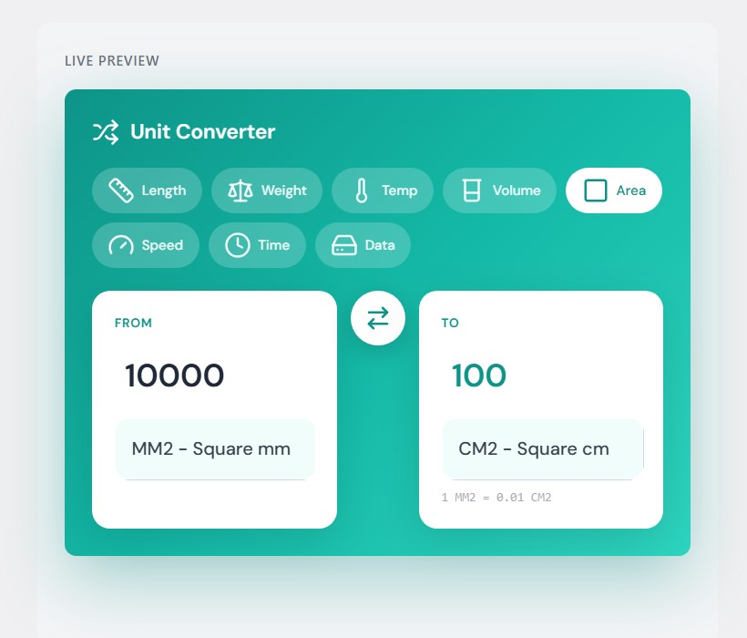 Floating template - Unique design