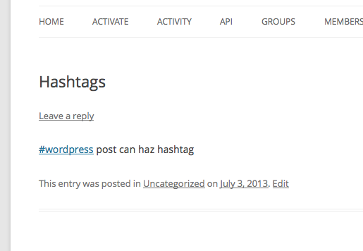 Post Hashtags