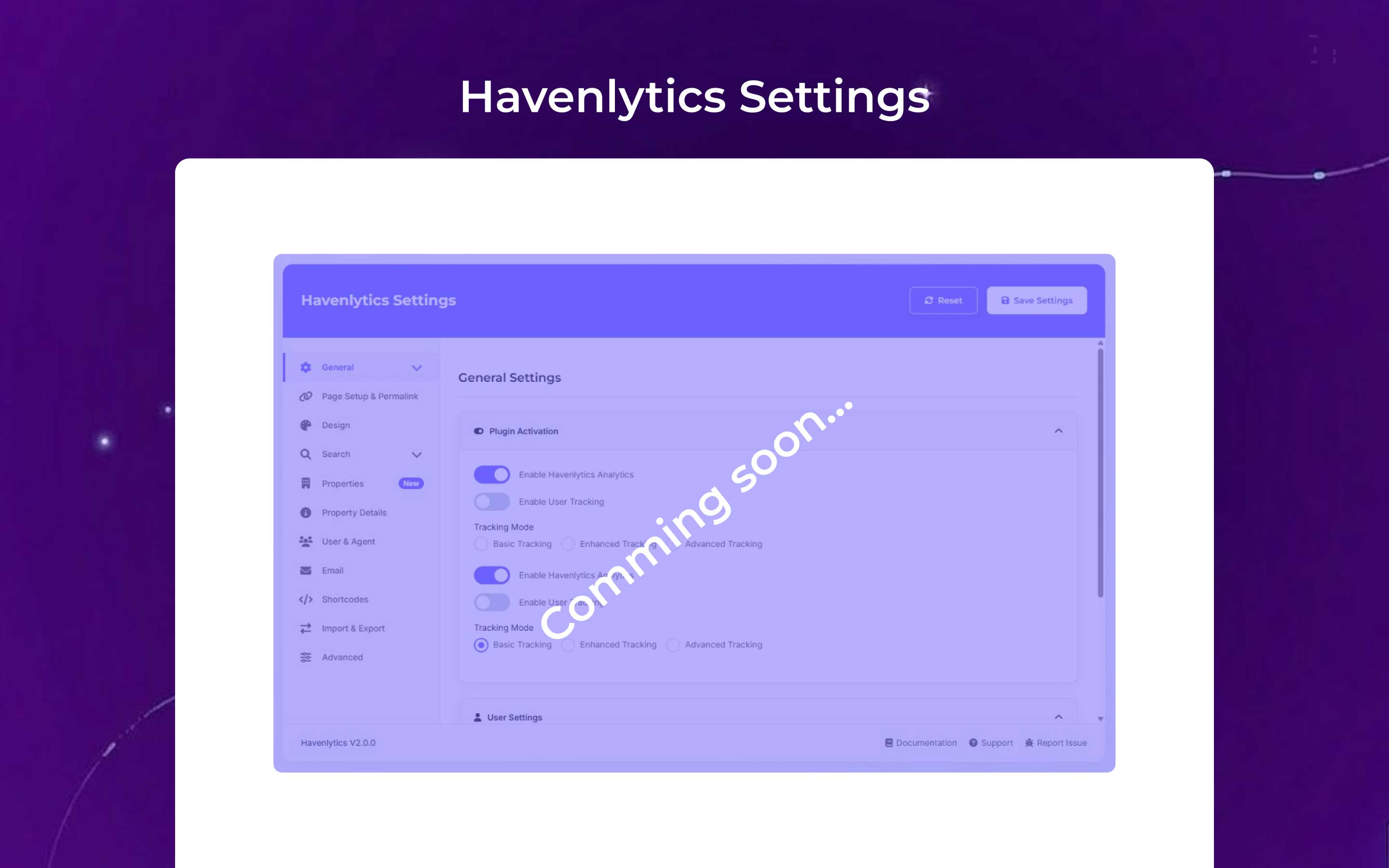 Property Installing Setup