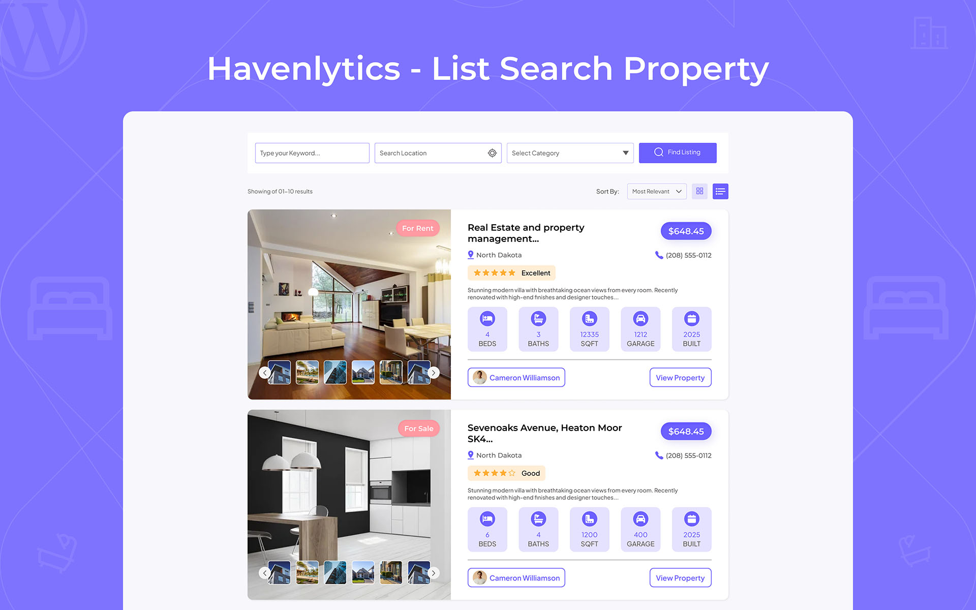 Property List View