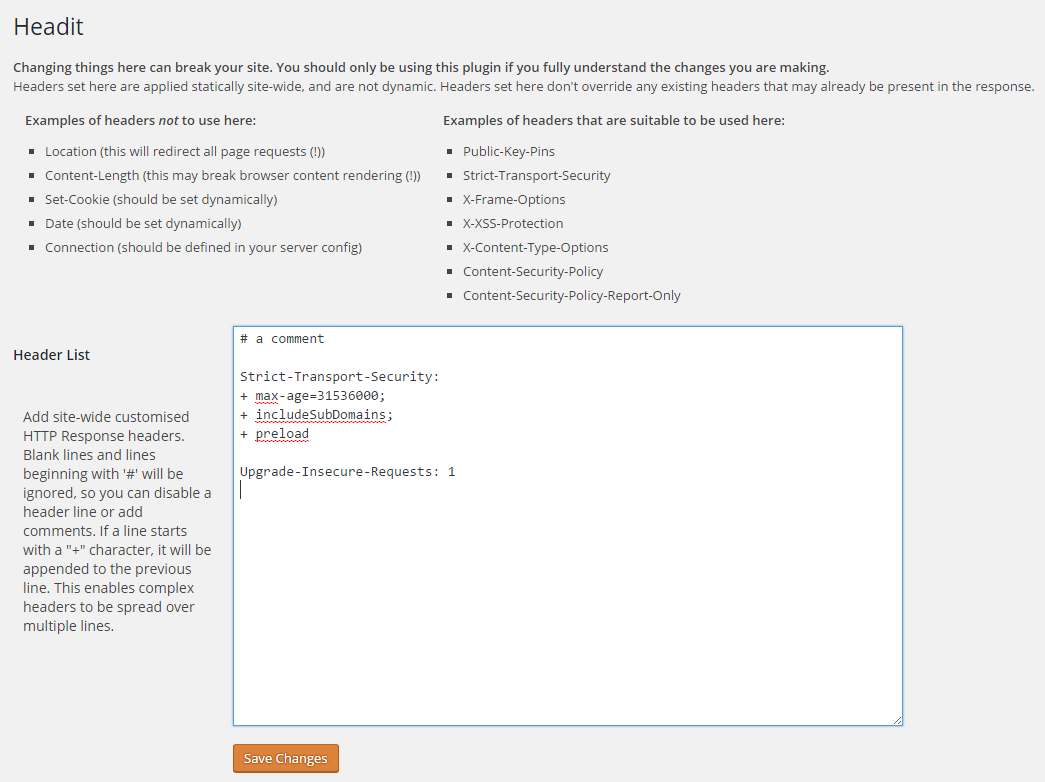 The plugin should appear in your plugins list when installed. Note the 'Settings' link where you can configure for Headit.