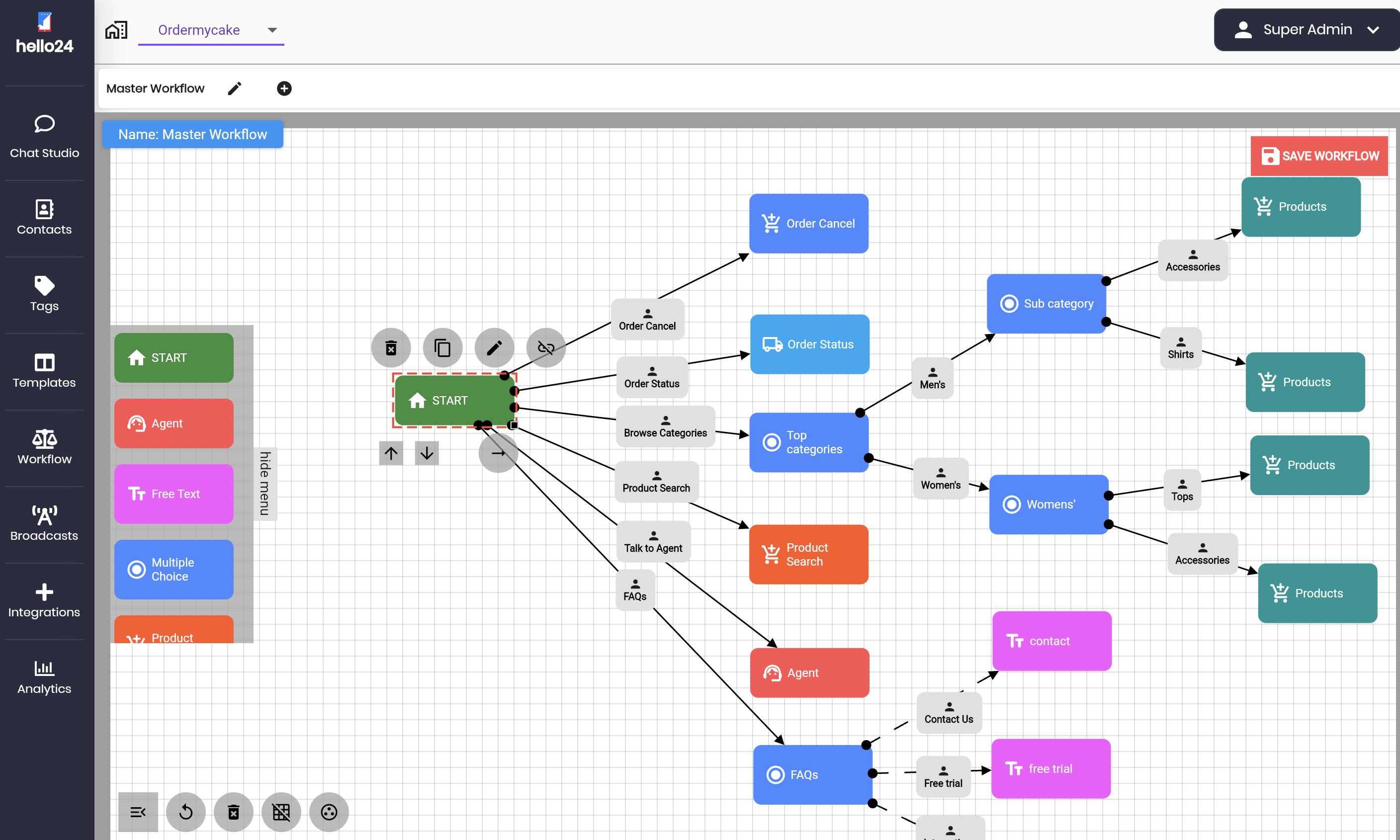 Chatbot builder and chat automation