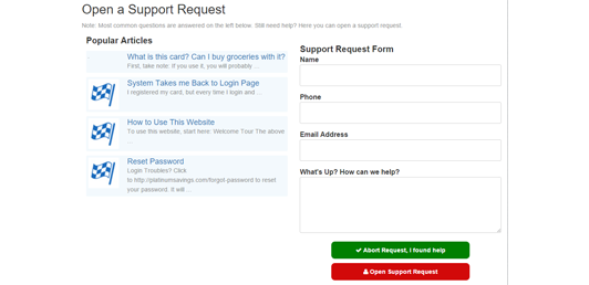 Support Main Form, shortcode [helpdesk_knowledgebase]