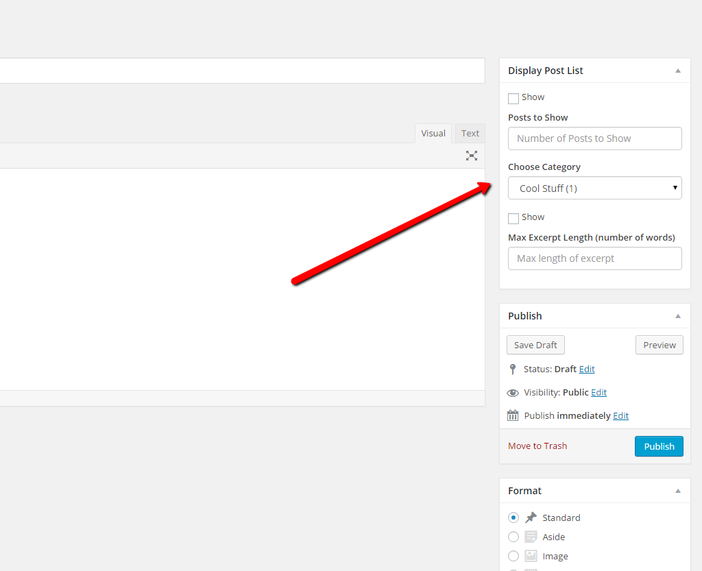 This is what the metabox looks like when editing a post.