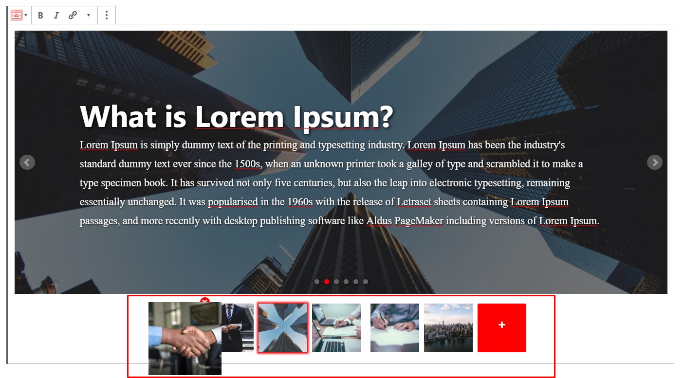 Drag and drop slider items in below listing section - Screenshot 3