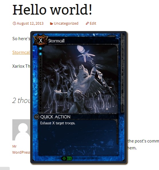 An example of the generated tooltip.