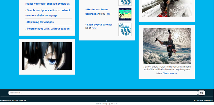 Test in Footer