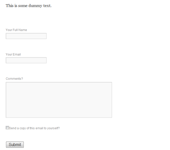 Replacement form