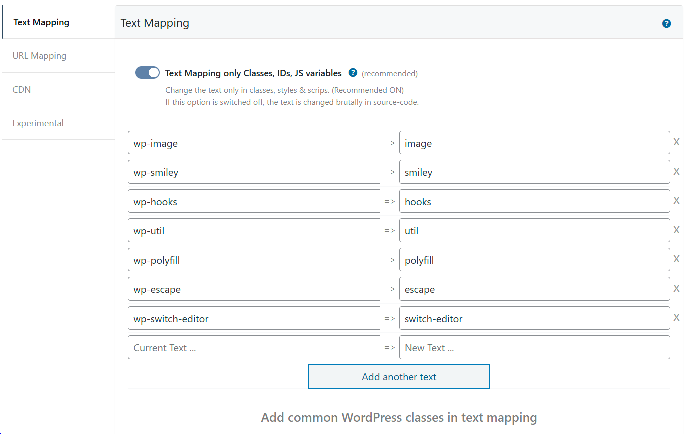 New custom core paths changed with Hide My WP Ghost