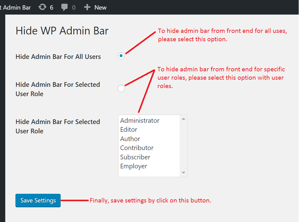 Now, you can manage the plugins settings like as above screen.