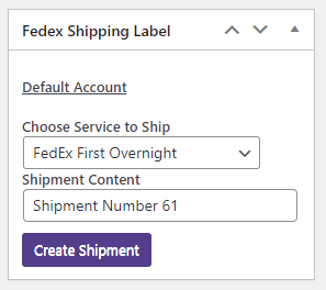 Create manual label/view label on edit order page.