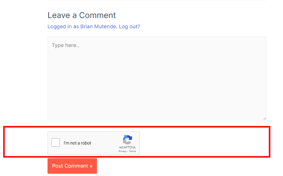 Hizzle reCAPTCHA settings page.
