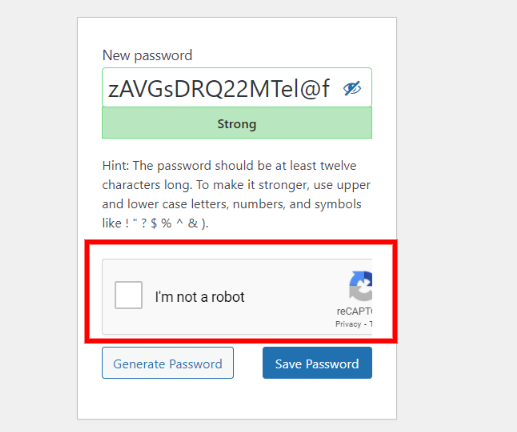 WooCommerce login form Google reCAPTCHA.