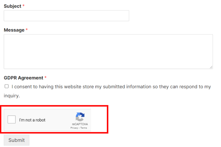 WooCommerce lost password form Google reCAPTCHA.